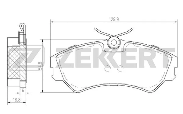 Brake Pad Set, disc brake (BS-2997)
