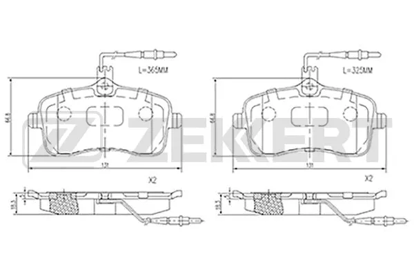 Brake Pad Set, disc brake (BS-2931)