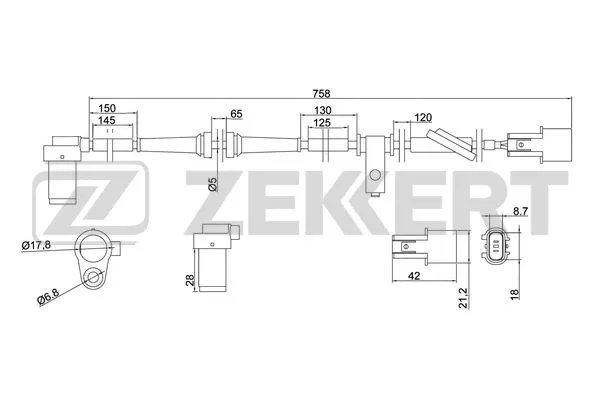 Sensor, wheel speed (SE-6086)