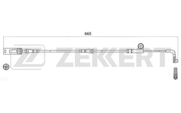 Warning Contact, brake pad wear (BS-8046)