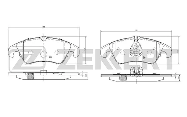 Brake Pad Set, disc brake (BS-1878)