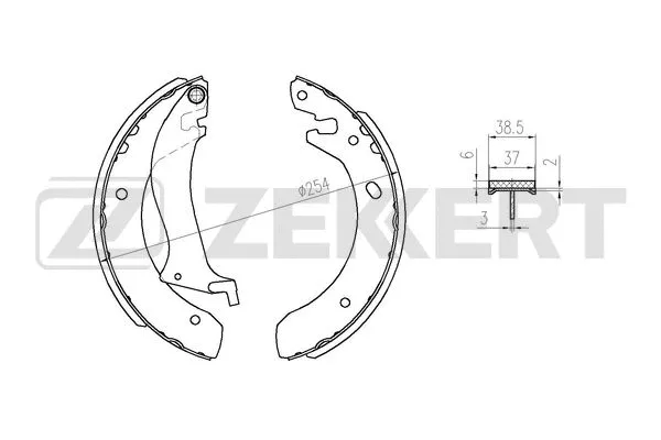Brake Shoe Set (BK-4362)