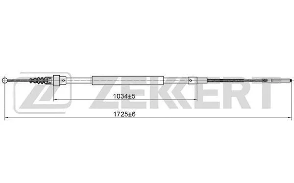 Cable Pull, parking brake (BZ-1215)