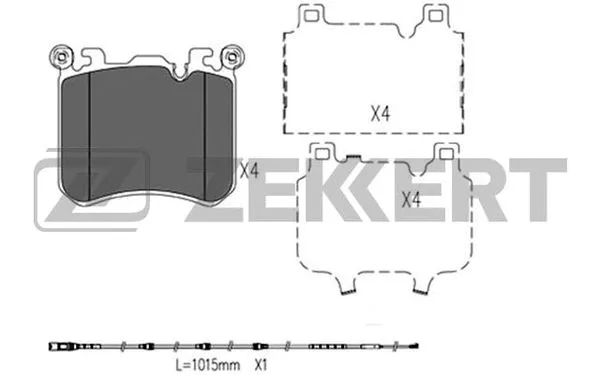 Brake Pad Set, disc brake (BS-1319)