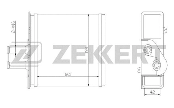 Heat Exchanger, interior heating (MK-5070)