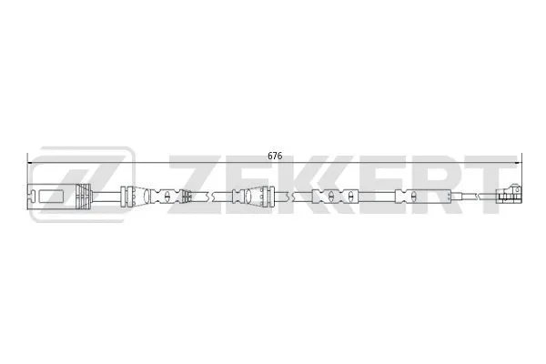 Warning Contact, brake pad wear (BS-8075)
