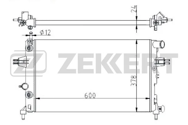 Radiator, engine cooling (MK-1113)