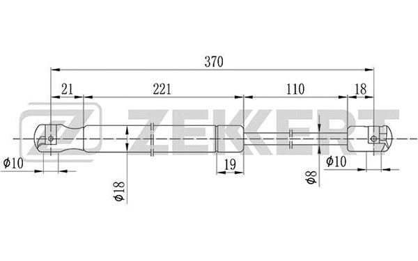 Gas Spring, boot/cargo area (GF-1830)