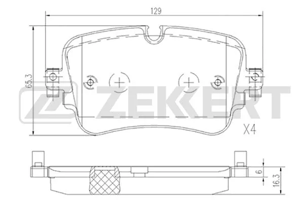 Brake Pad Set, disc brake (BS-1532)
