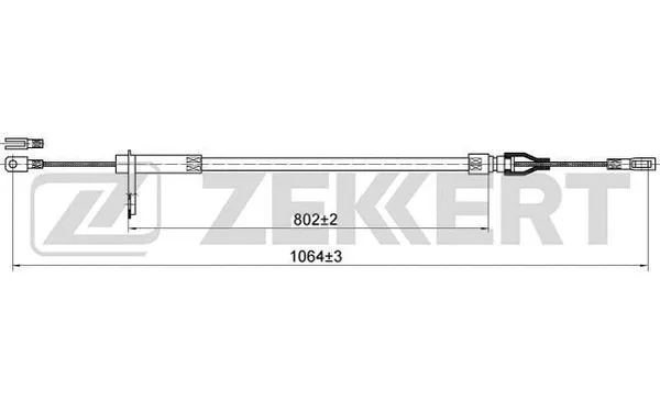 Cable Pull, parking brake (BZ-1181)