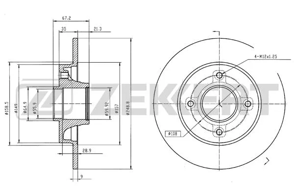 Brake Disc (BS-5216BZ)