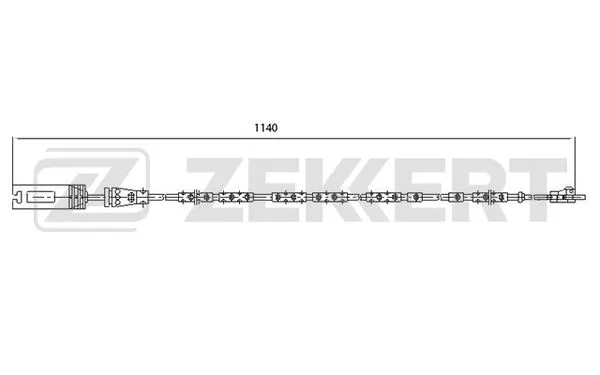 Warning Contact, brake pad wear (BS-8030)