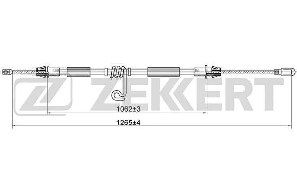 Cable Pull, parking brake (BZ-1076)
