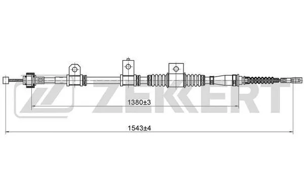Cable Pull, parking brake (BZ-1035)