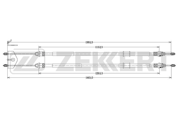 Cable Pull, parking brake (BZ-1108)