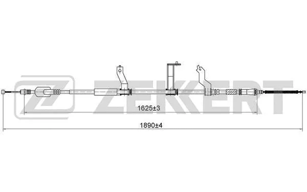 Cable Pull, parking brake (BZ-1110)