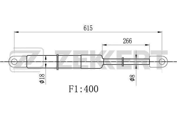 Gas Spring, bonnet (GF-2171)