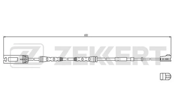 Warning Contact, brake pad wear (BS-8034)