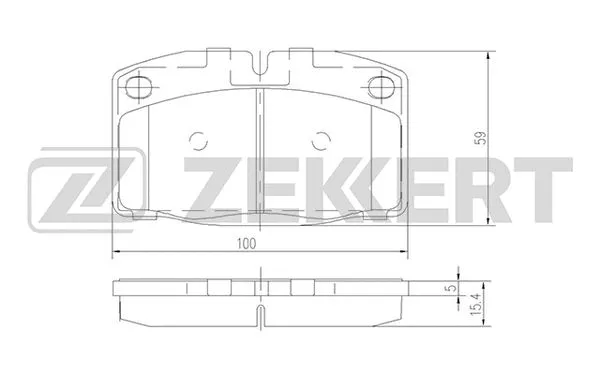 Brake Pad Set, disc brake (BS-2345)