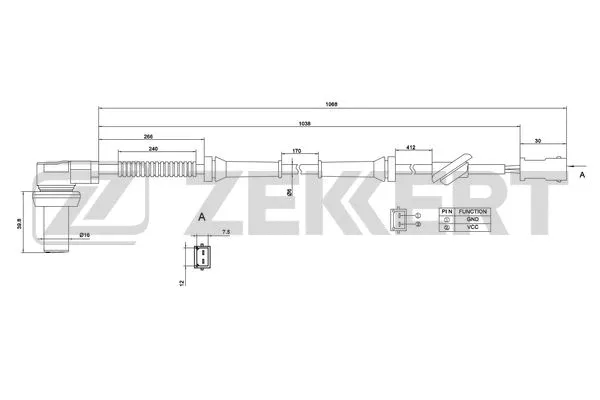 Sensor, wheel speed (SE-6000)