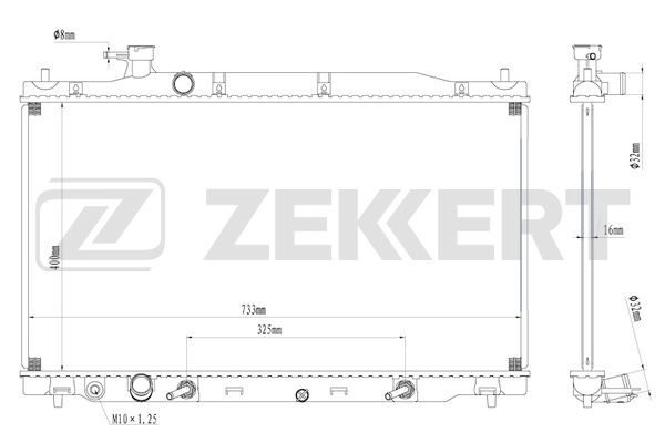 Radiator, engine cooling (MK-1262)