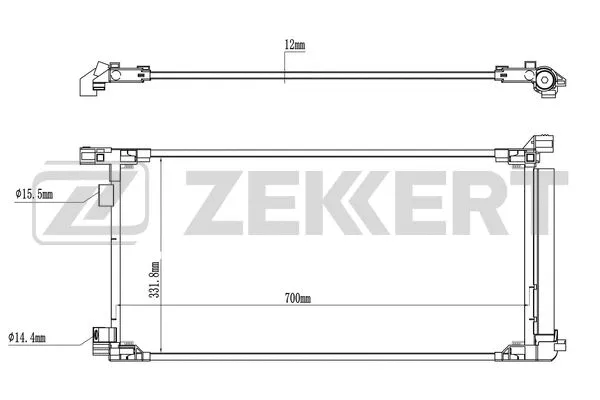 Condenser, air conditioning (MK-3192)