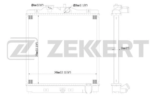Radiator, engine cooling (MK-1056)