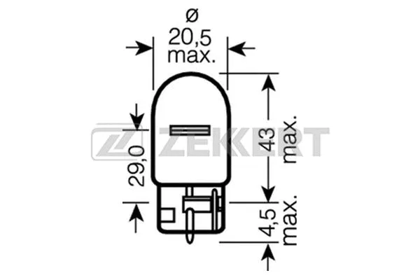 Bulb, direction indicator (LP-1150)