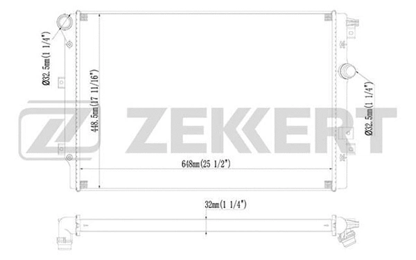Radiator, engine cooling (MK-1231)