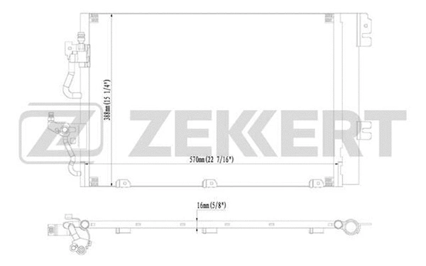 Condenser, air conditioning (MK-3016)