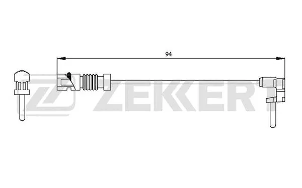 Warning Contact, brake pad wear (BS-8003)