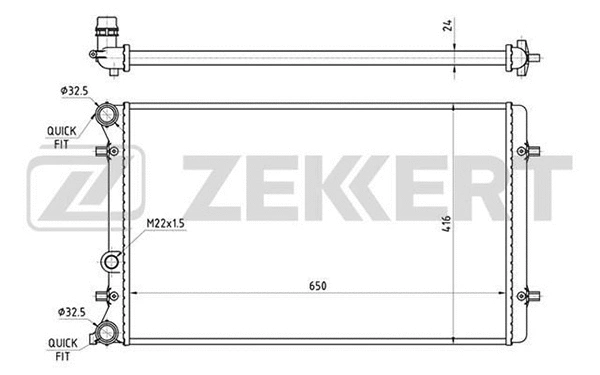 Radiator, engine cooling (MK-1089)