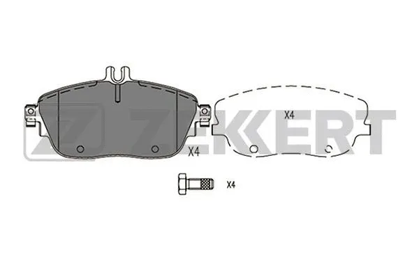 Brake Pad Set, disc brake (BS-2950)