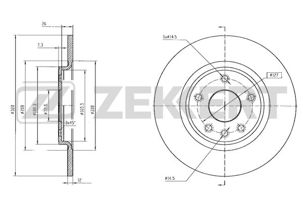 Brake Disc (BS-6564)
