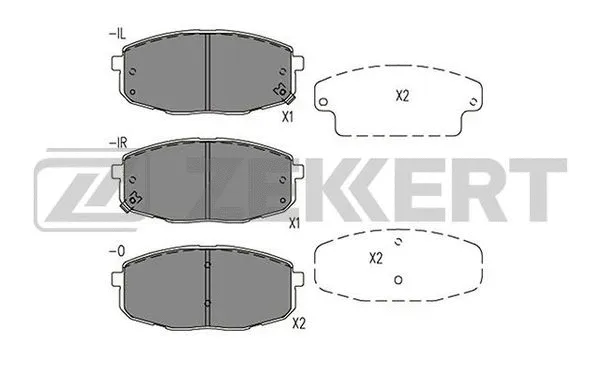 Brake Pad Set, disc brake (BS-1578)