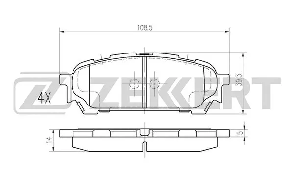 Brake Pad Set, disc brake (BS-1223)