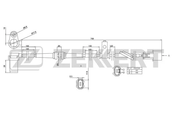 Sensor, wheel speed (SE-6087)