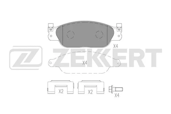 Brake Pad Set, disc brake (BS-3064)