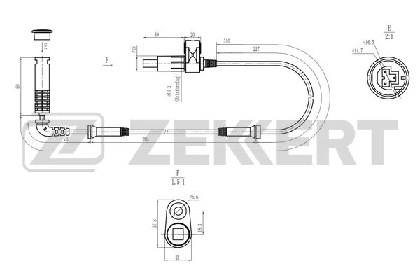 Sensor, wheel speed (SE-6199)