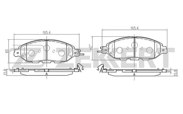 Brake Pad Set, disc brake (BS-3015)