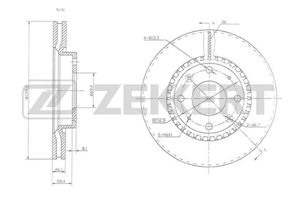 Brake Disc (BS-5476)