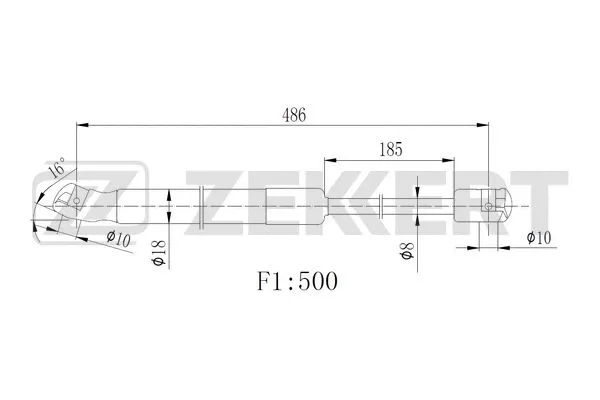 Gas Spring, boot/cargo area (GF-2523)