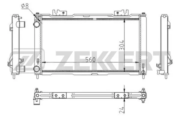 Radiator, engine cooling (MK-1591)