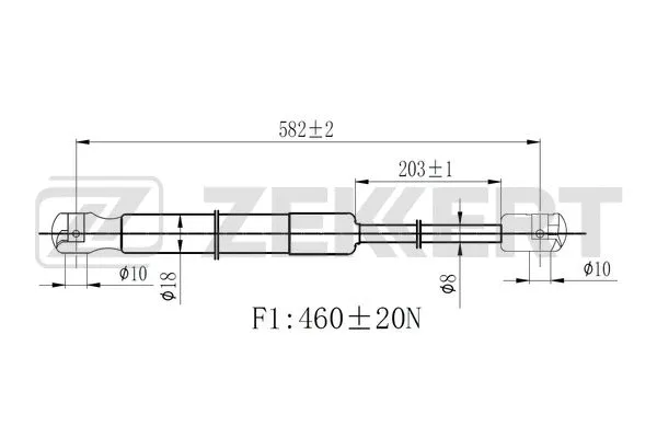 Gas Spring, boot/cargo area (GF-2337)