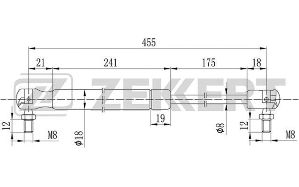 Gas Spring, boot/cargo area (GF-1038)