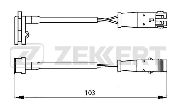 Warning Contact, brake pad wear (BS-8019)