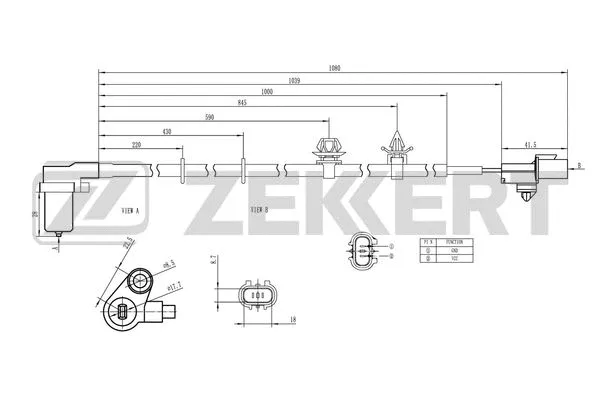 Sensor, wheel speed (SE-6156)
