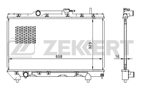 Radiator, engine cooling (MK-1043)