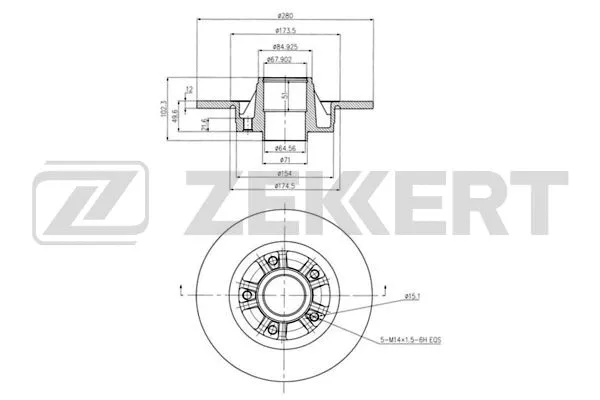 Brake Disc (BS-6072BZ)