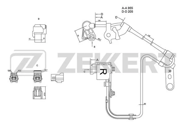 Sensor, wheel speed (SE-6073)